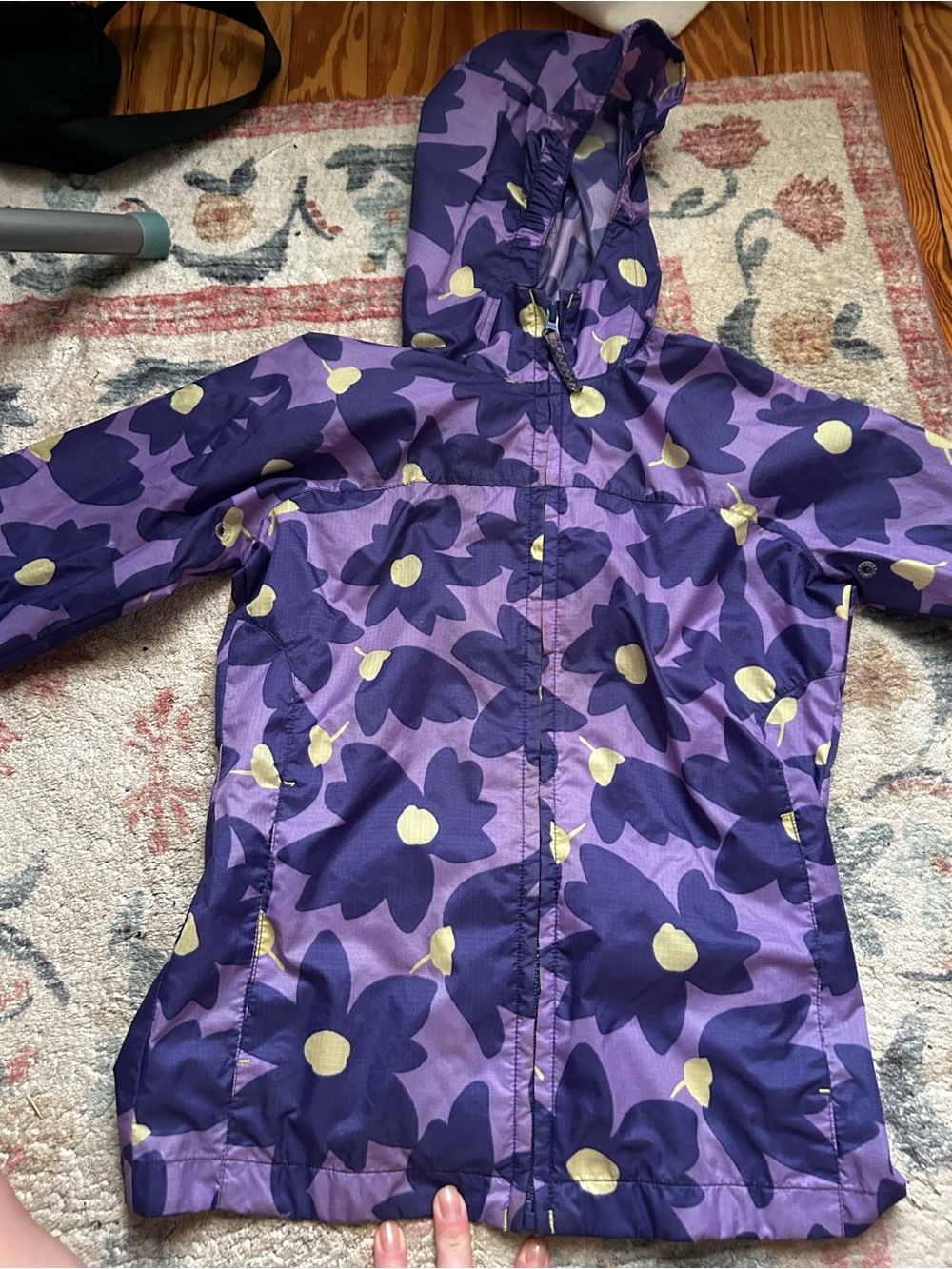 Girls packable raincoat